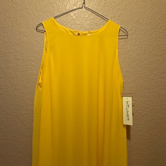 NEW with Tag Tacera Yellow Midi Sleeveless Dress - Picture 2 of 11